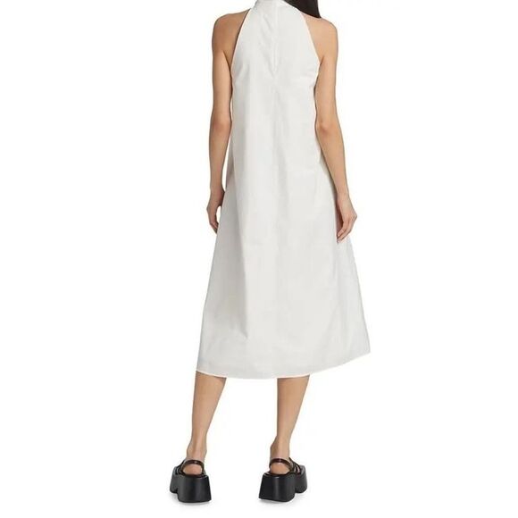 ANINE BING NWOT Cosette Cotton Halter Dress Size M White Midi - Picture 6 of 10